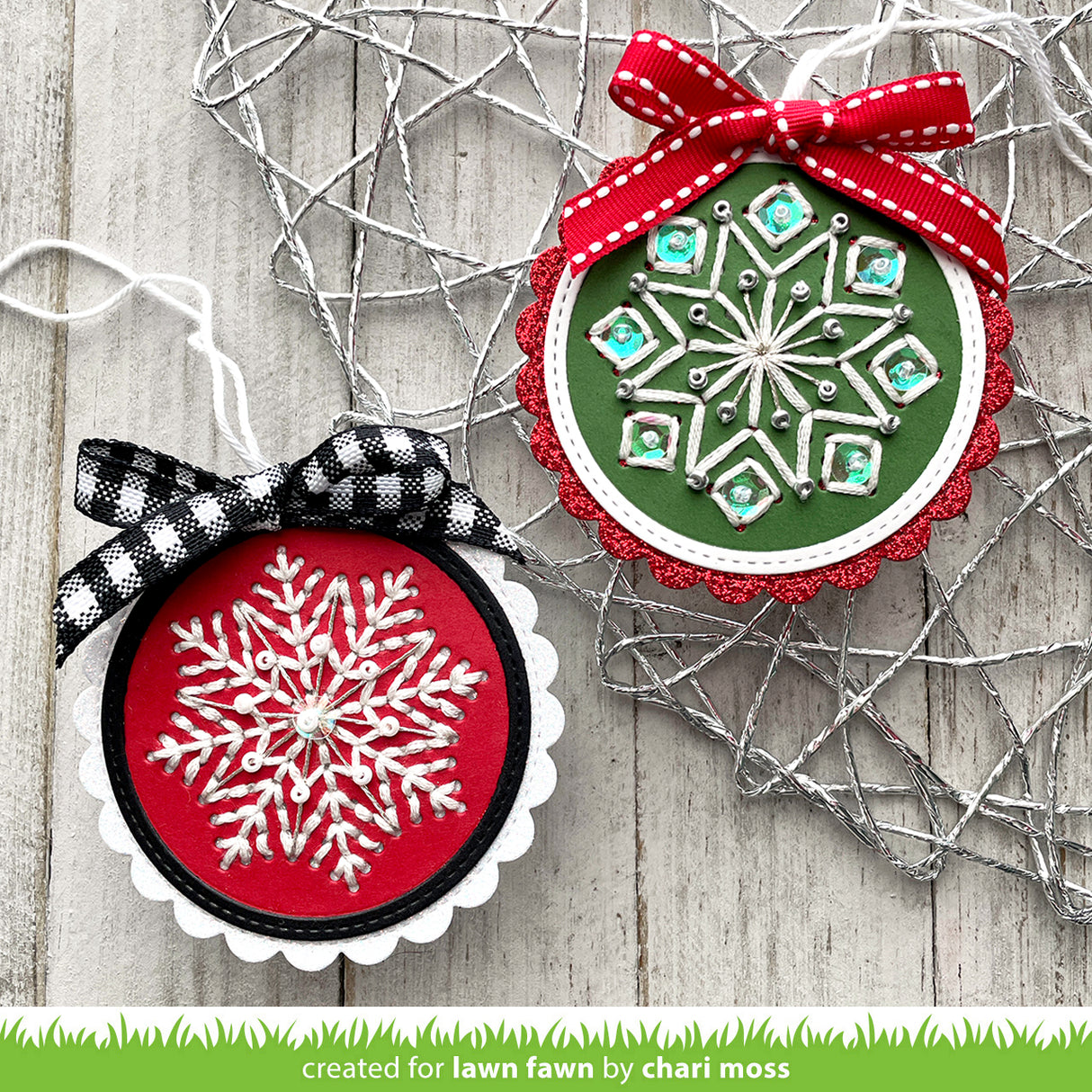 embroidery hoop snowflake add-on