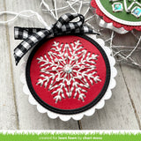 embroidery hoop snowflake add-on