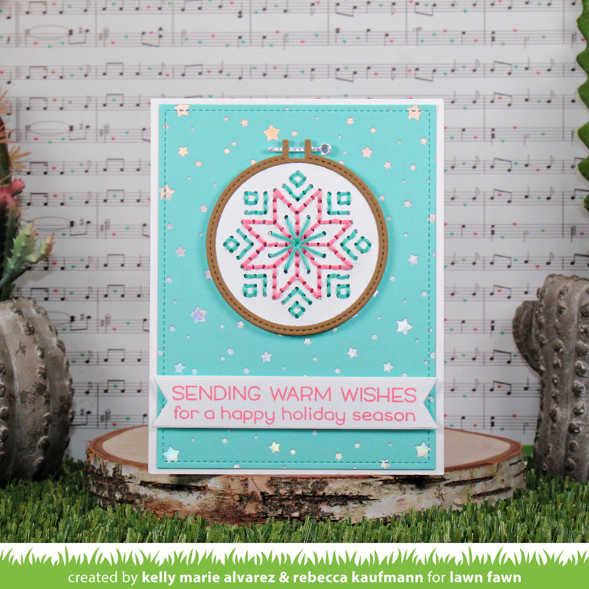 embroidery hoop snowflake add-on