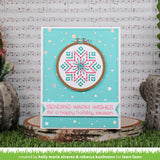 embroidery hoop snowflake add-on