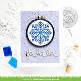 embroidery hoop snowflake add-on