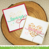 floral heart hot foil plate