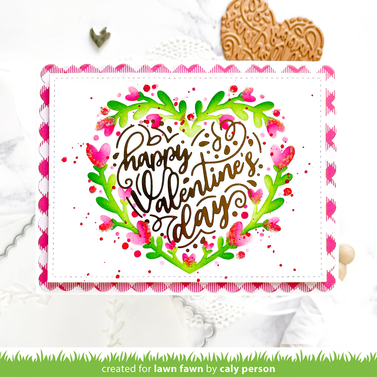 Valentines Wreath, Heart Wreath, Valentines Decor, Happy
