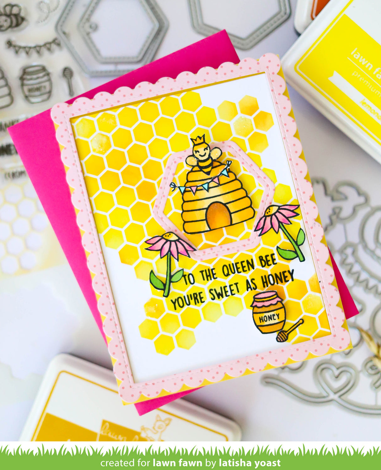 honeycomb shaker gift tag