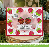 strawberry fields background stencils