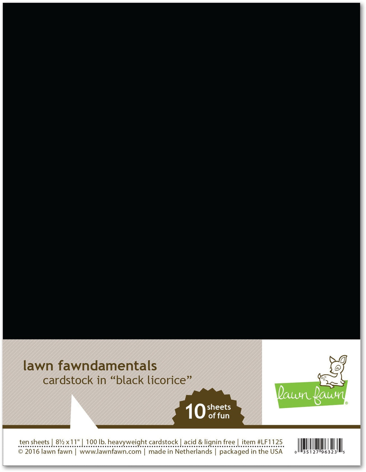 black licorice cardstock