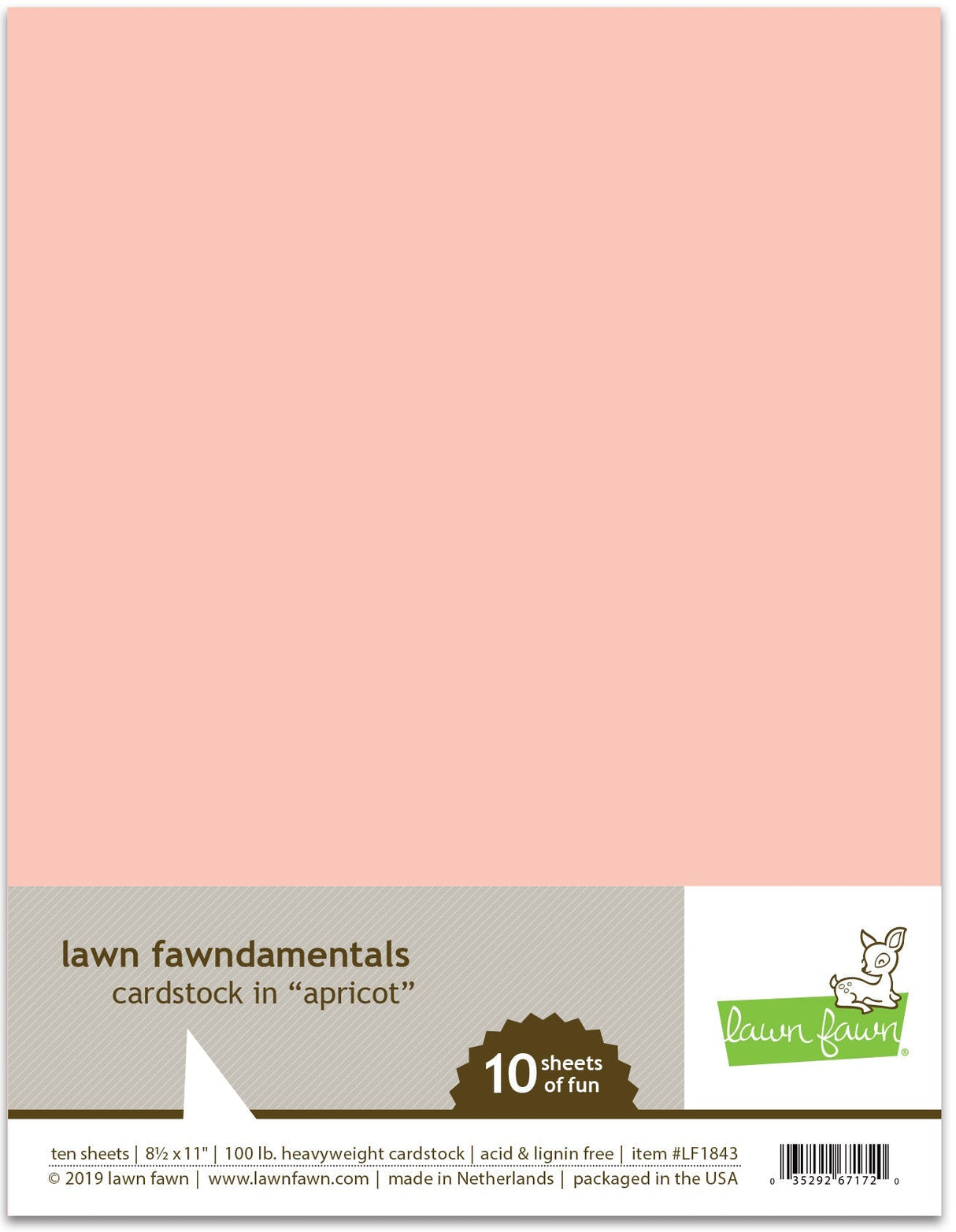 apricot cardstock