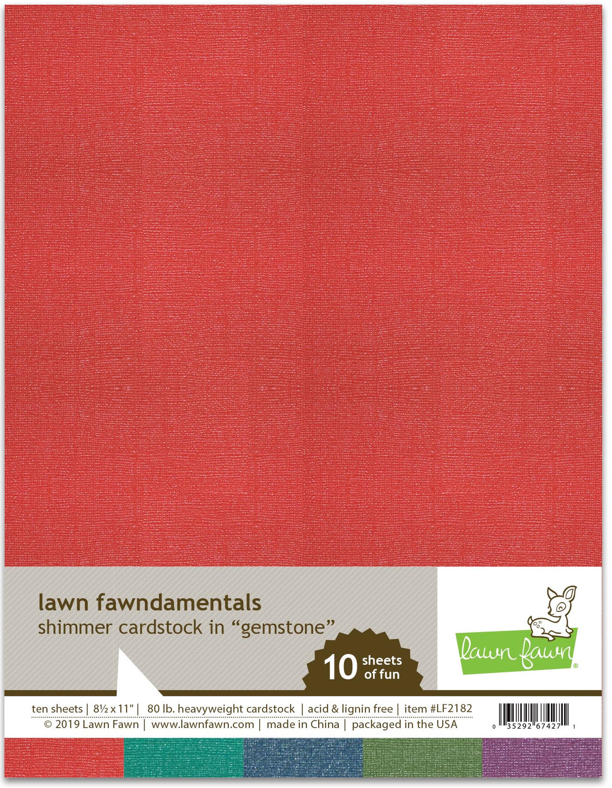 shimmer cardstock - gemstone