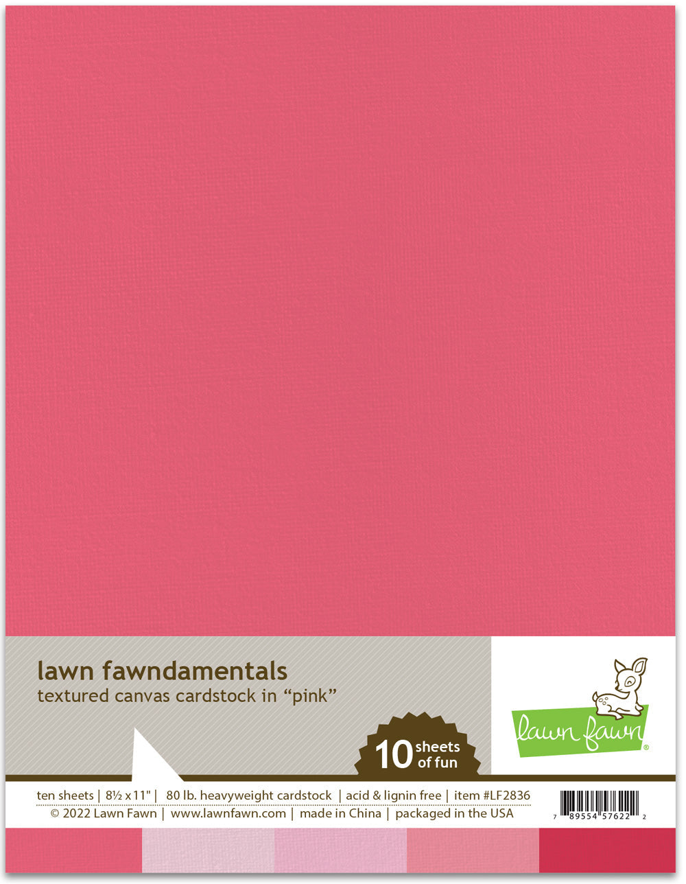 textured canvas cardstock - pink