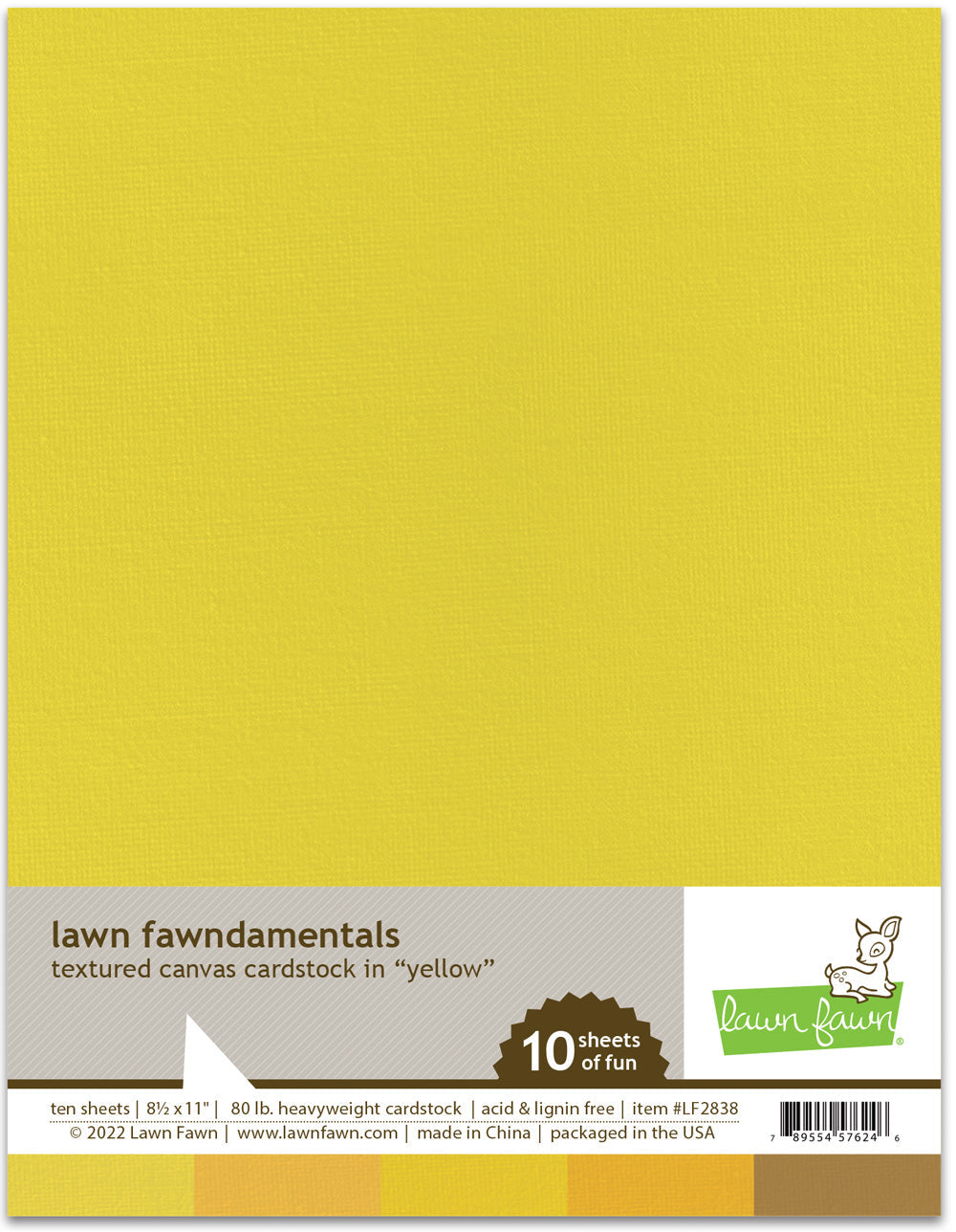 textured canvas cardstock - yellow