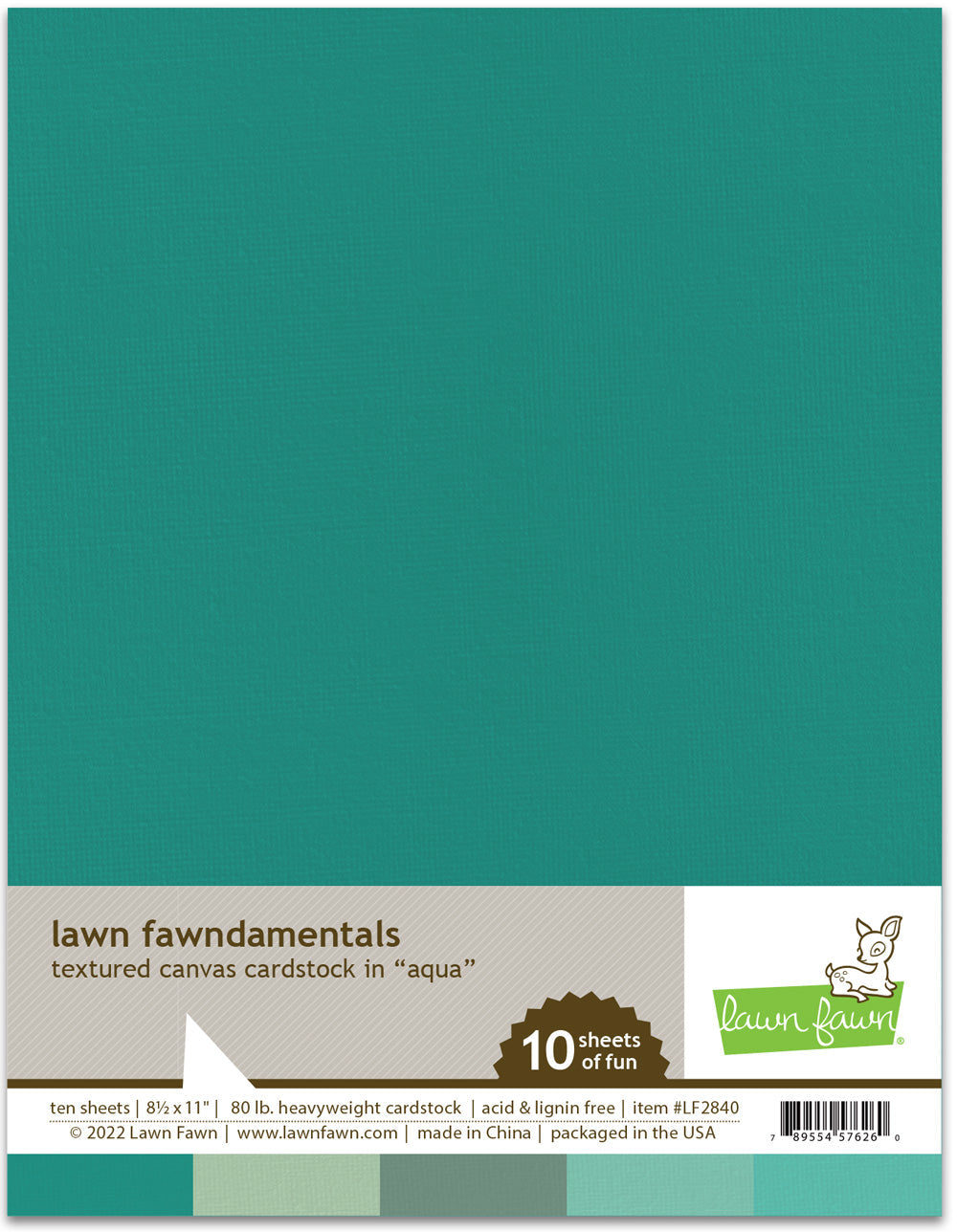 textured canvas cardstock - aqua