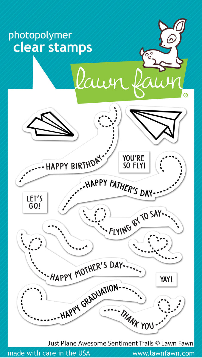 just plane awesome sentiment trails – Lawn Fawn