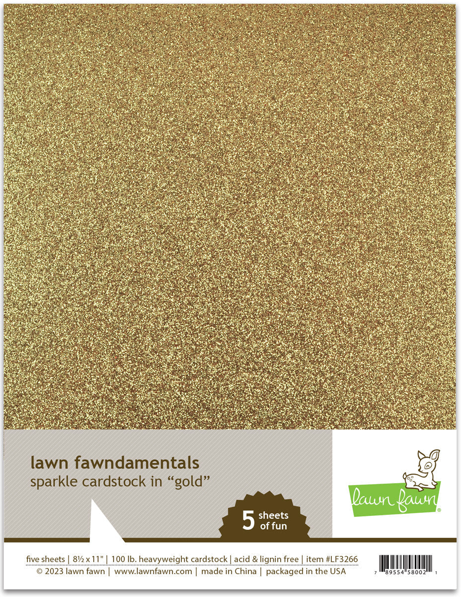 sparkle cardstock - gold