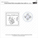 reveal wheel little snow globe: bear add-on set