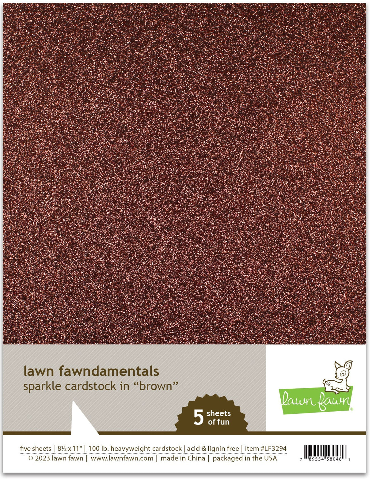 sparkle cardstock - brown