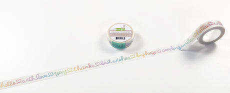 scripty sayings shimmer washi tape