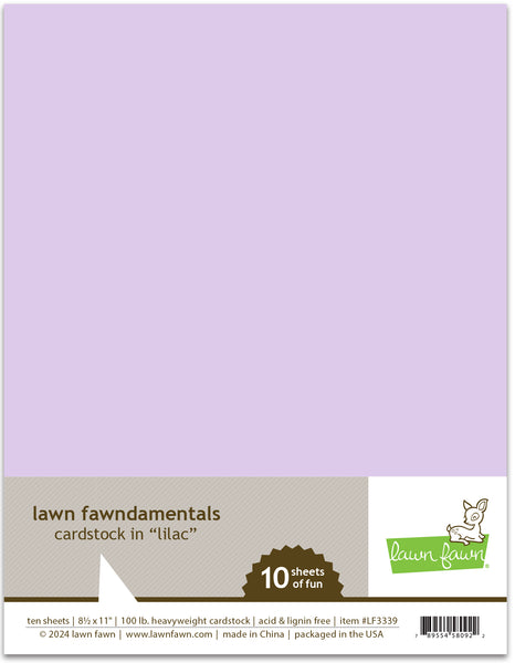 lilac cardstock