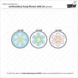 embroidery hoop flower add-on