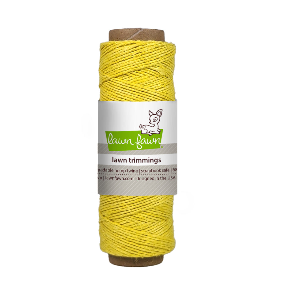 yellow hemp twine