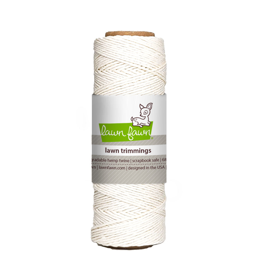 white hemp twine