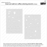 treat cart add-on: coffee coloring stencils