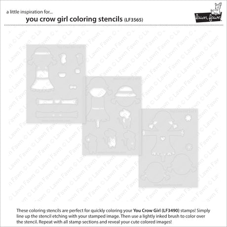 you crow girl coloring stencils