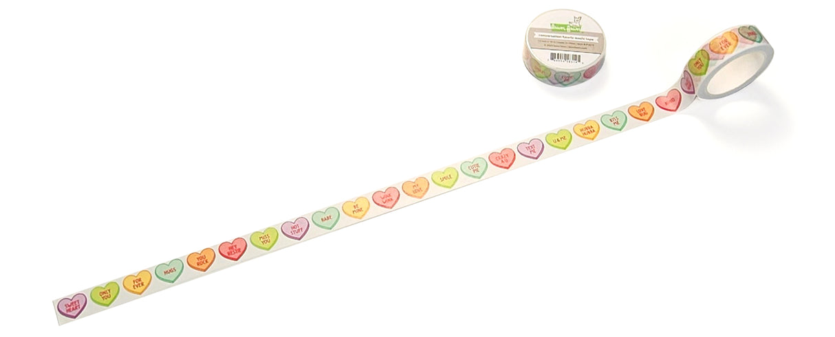 conversation hearts washi tape