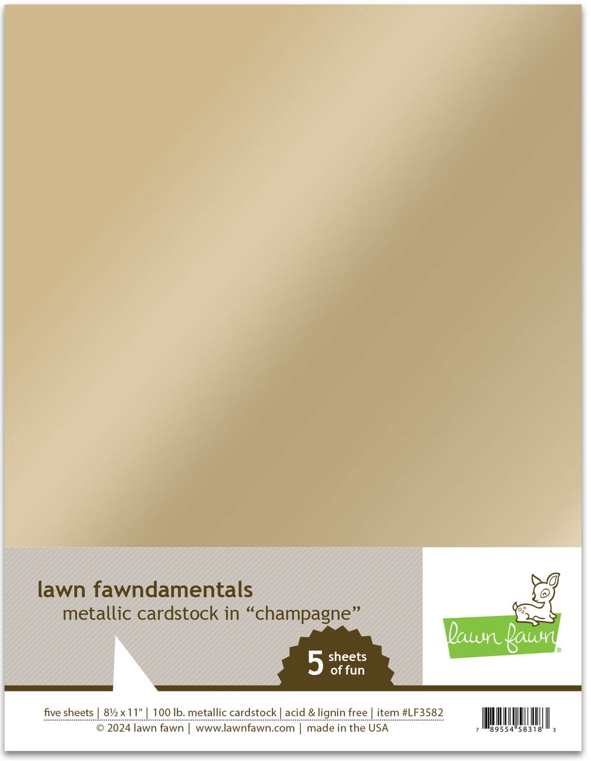 metallic cardstock - champagne