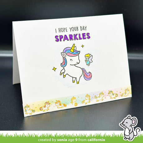 unicorn sparkles kids cardmaking kit