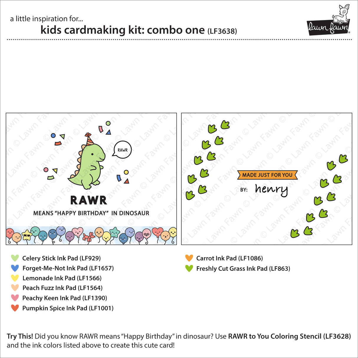 PREORDER kids cardmaking kit: combo one