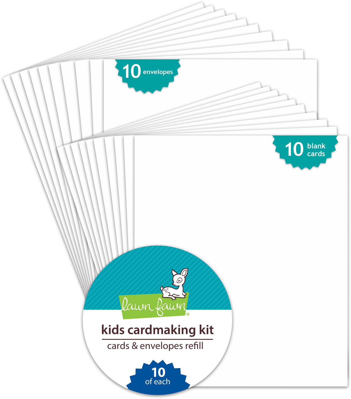 PREORDER kids cardmaking kit: cards & envelopes refill