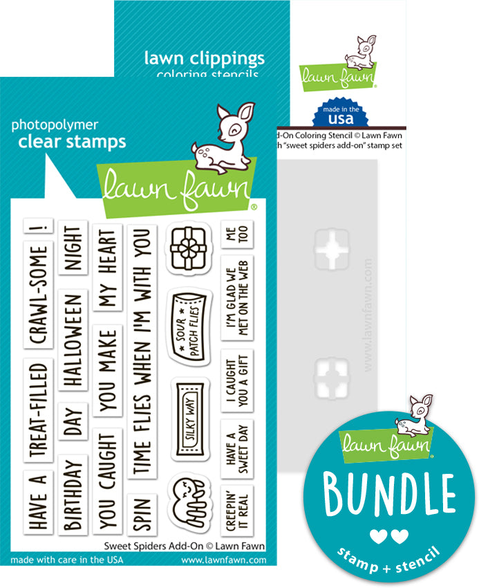 sweet spiders add-on (stamp+coloring stencil bundle )