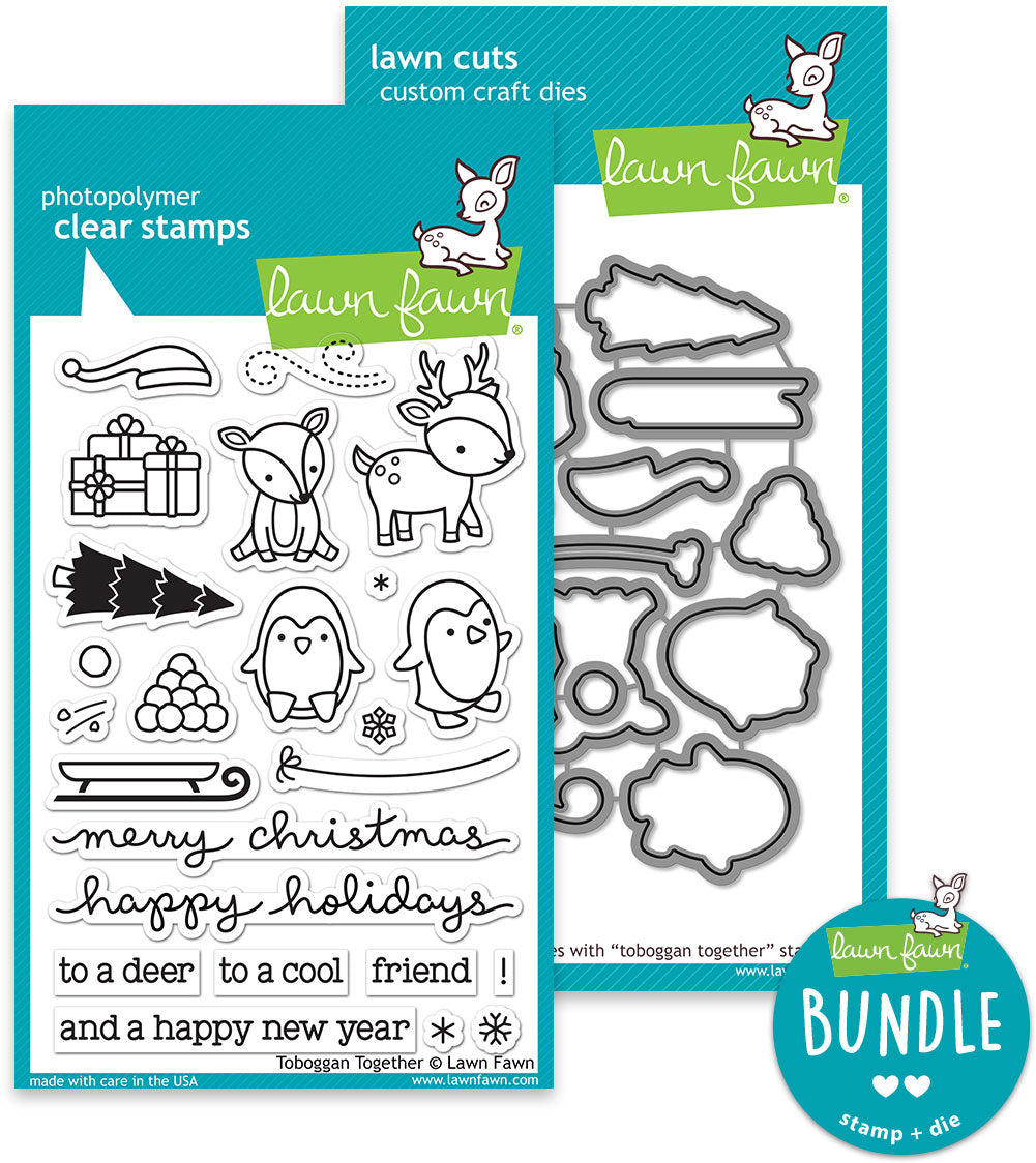 toboggan together (stamp+die bundle)