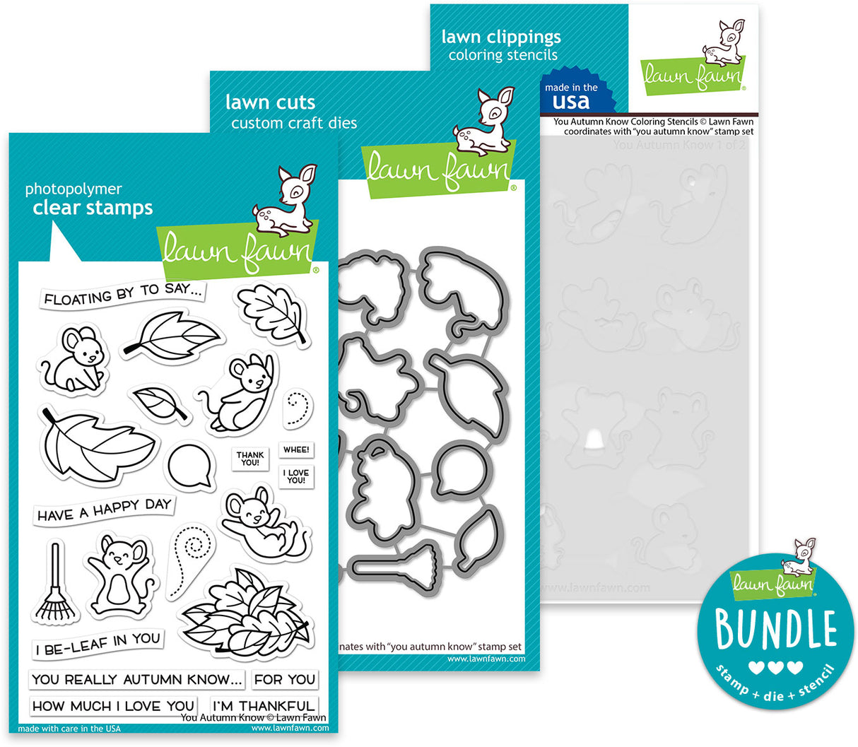 you autumn know coloring stencil (stamp+die+coloring stencil bundle)