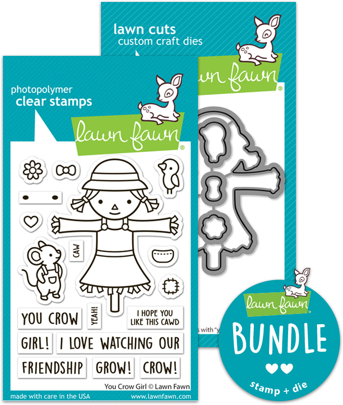 you crow girl (stamp+die bundle )