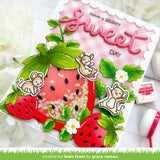 stitched strawberry frame