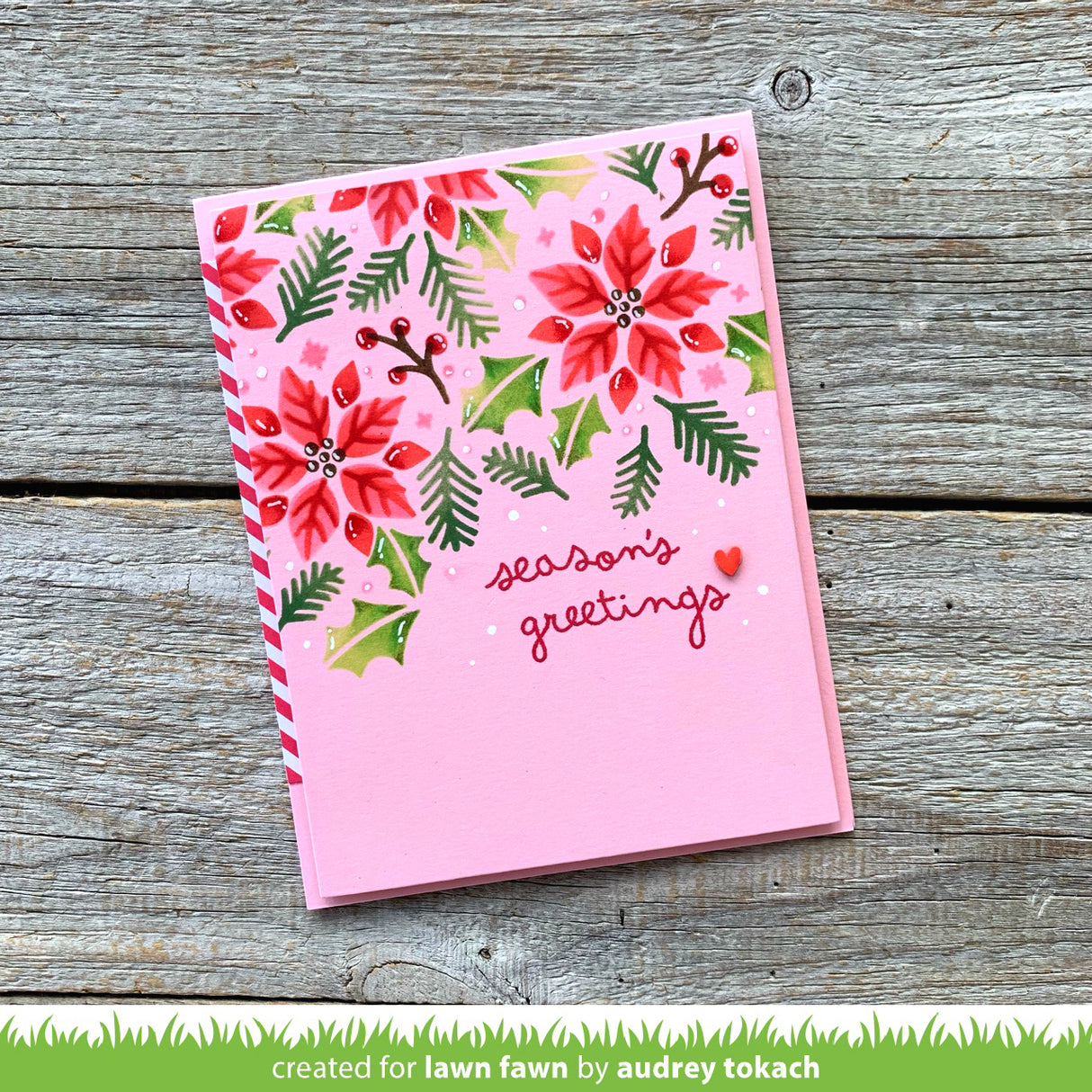 poinsettia background stencils