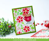 poinsettia background stencils