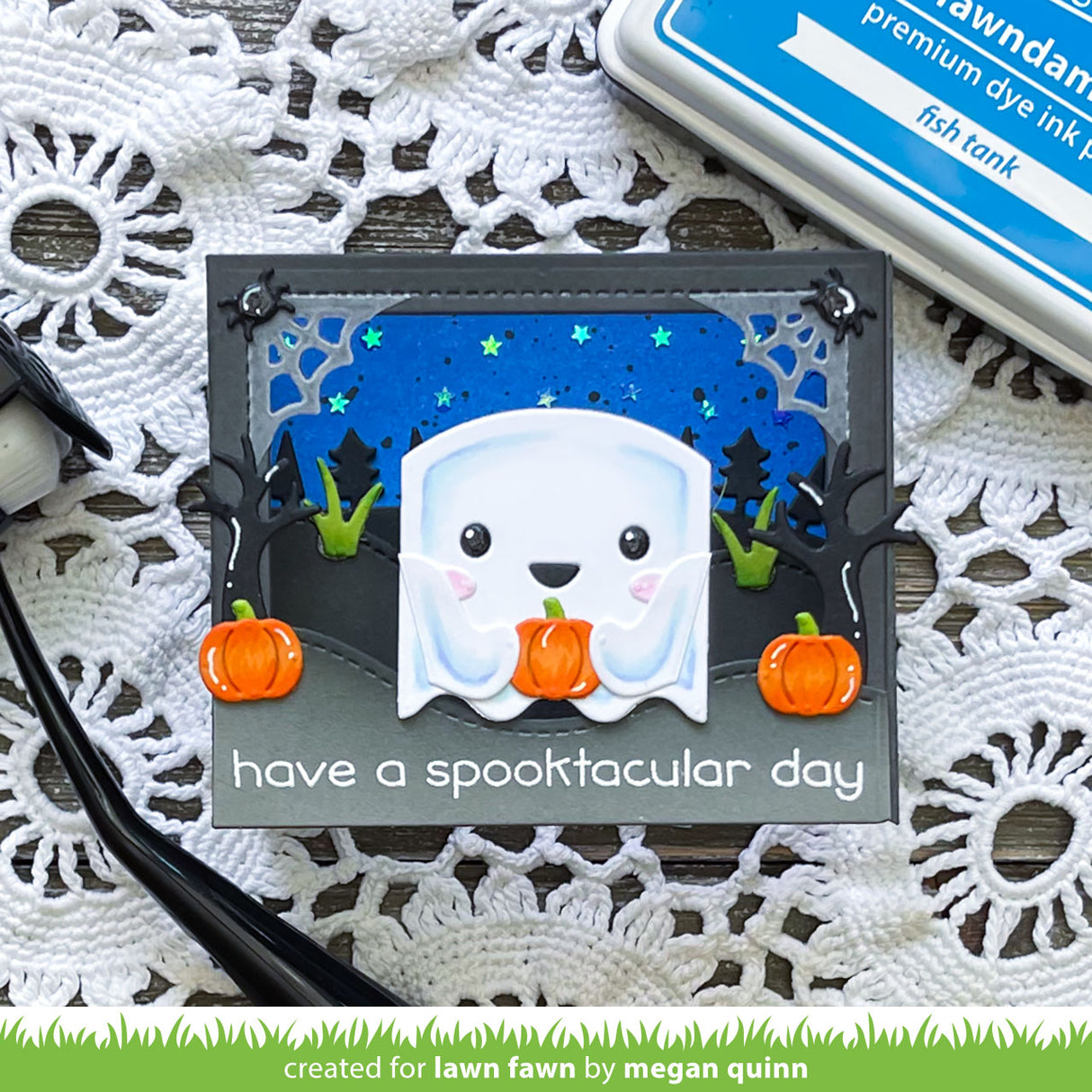 shadow box card halloween add-on