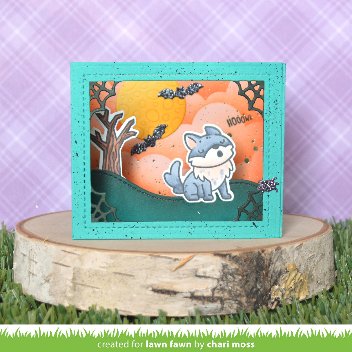 shadow box card halloween add-on