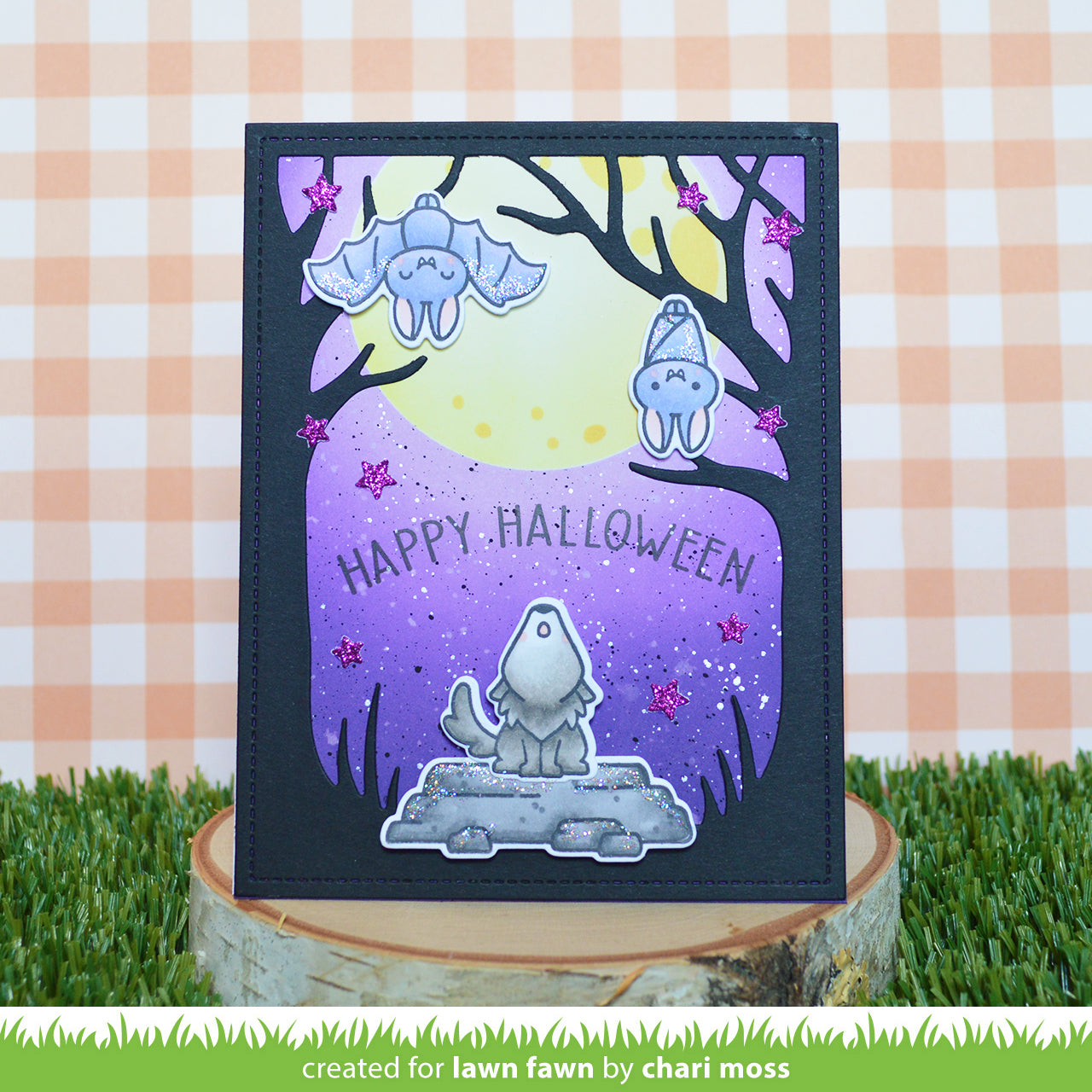 Lawn Fawn Spooky Forest Backdrops and Wolf Before 'N Afters – ScrapbookPal