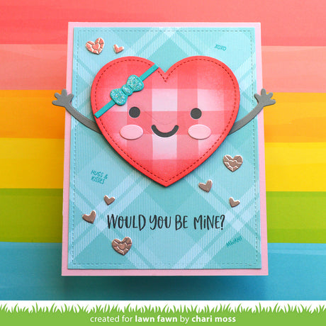 stitched happy heart