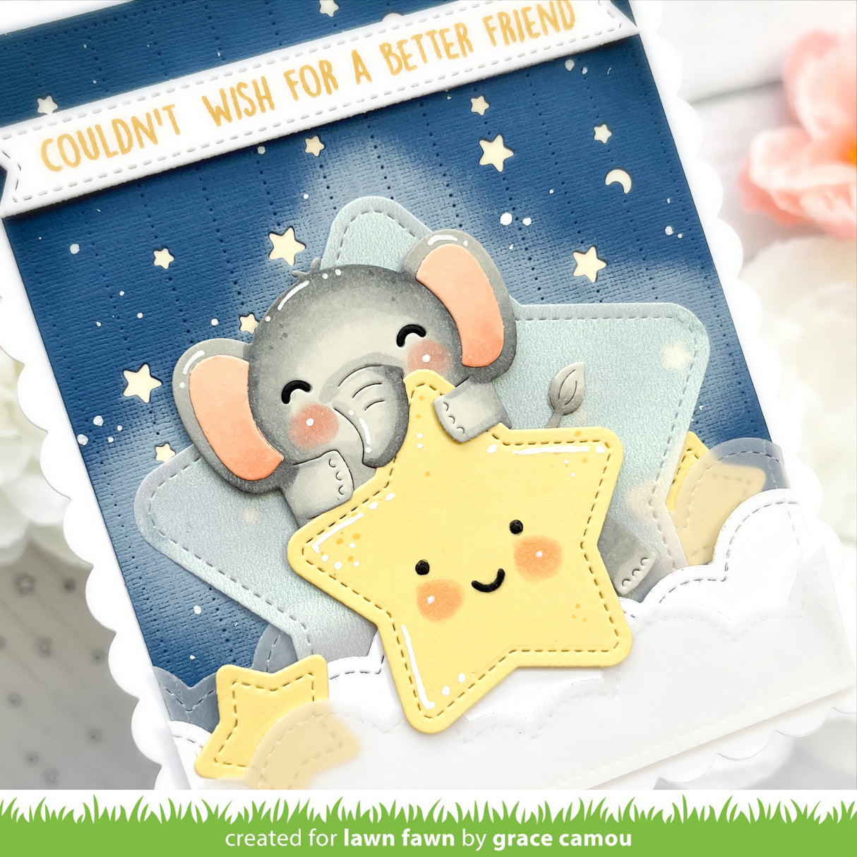 tiny gift box elephant add-on