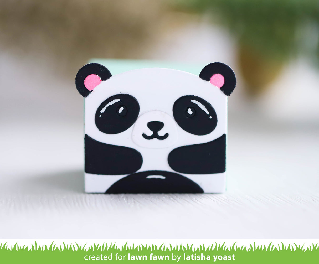 tiny gift box panda and bear add-on