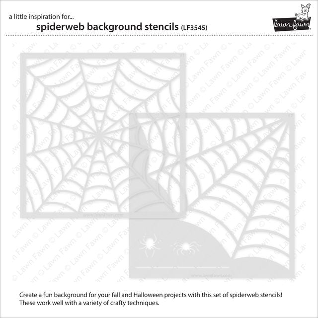 spiderweb background stencils