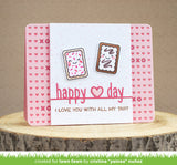 happy heart day line border