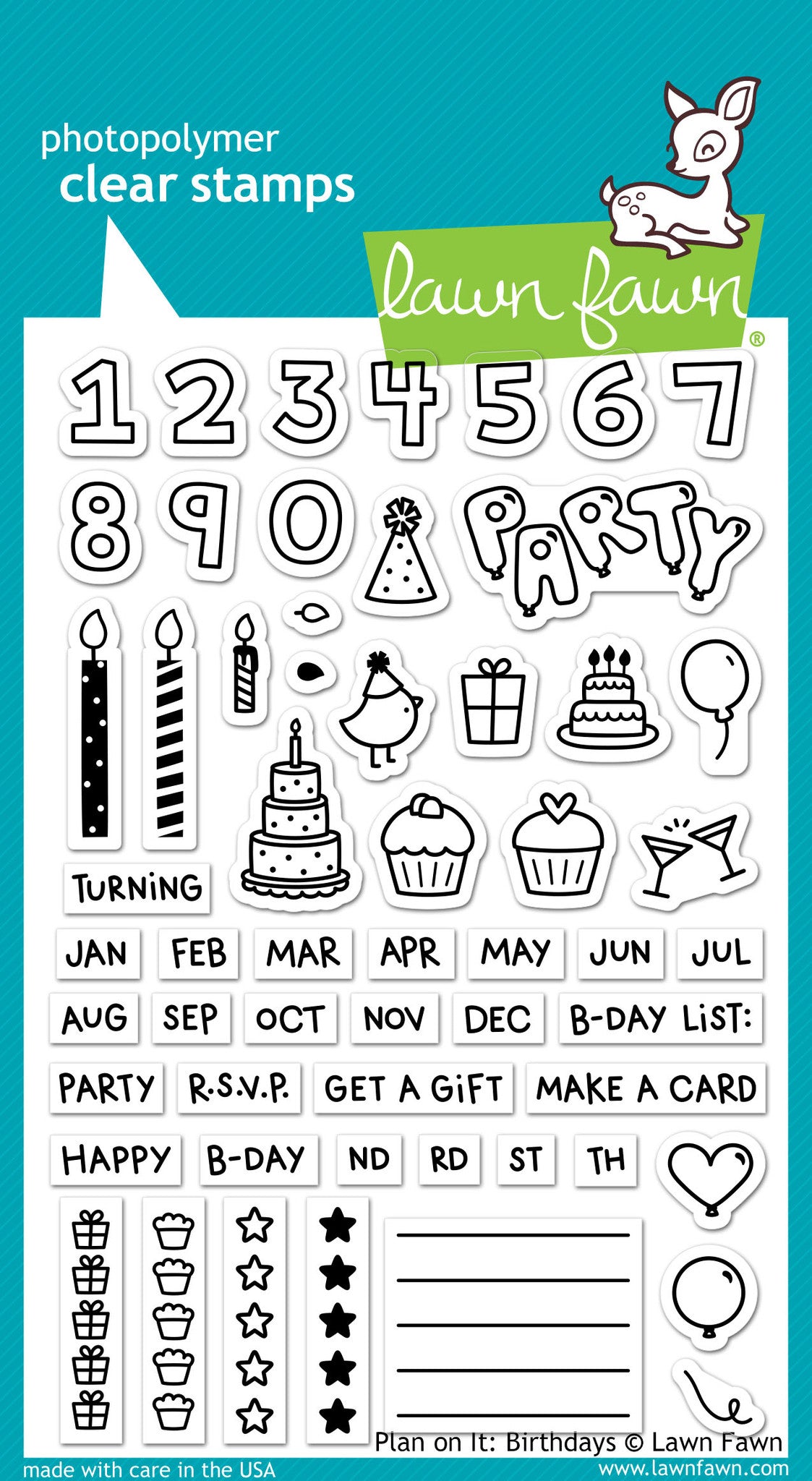 plan on it: birthdays