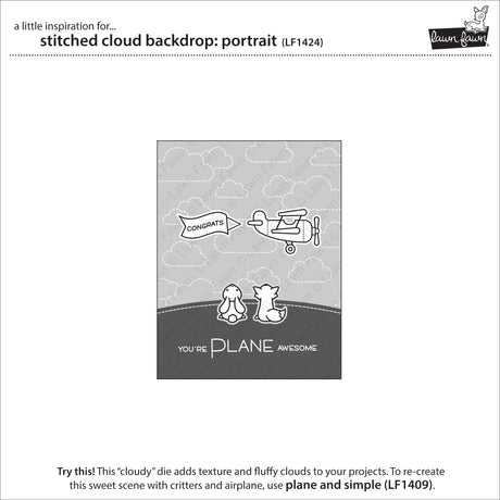 stitched cloud backdrop: portrait