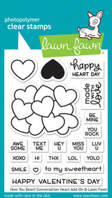 how you bean? conversation heart add-on