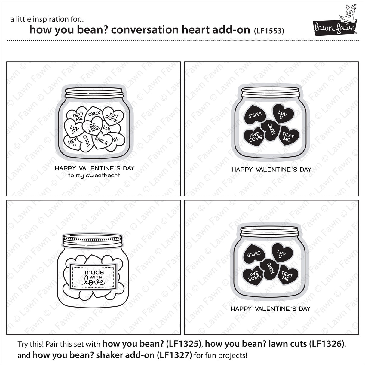 how you bean? conversation heart add-on